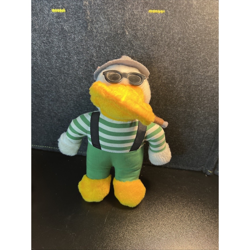 Vintage Commonwealth 1987 Gangster Mafia Duck Plush Cigar‎ Sunglasses 9"